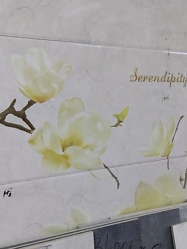 Настенная керамическая плитка с декоративным панно Serendipity. -