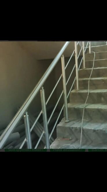 Pilləkən məhəccərləri: Alminum məhəccər.balkon üstü alminum məhəccər 38 azn den başlayan — 3