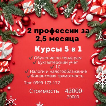 курсы компьютерные: Новогодние скидки 🎁 Освой 2 профессии за 2,5 месяца !!! Курсы 5 в