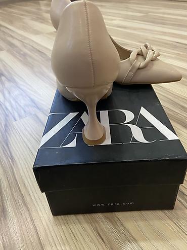 583 proba: Туфли, 36, Zara, Б/у, цвет - Бежевый, Самовывоз — 4