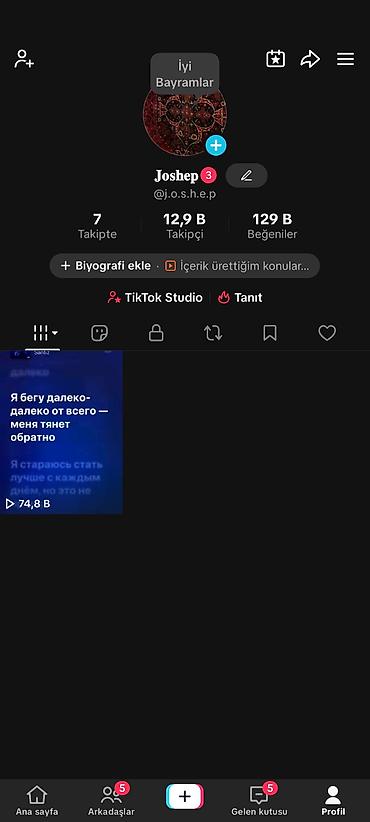 gurcustan: Xidmət: TikTok hesabında reklam yerləşdirilməsi və məzmun — 1