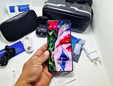 Samsung: Samsung Galaxy S10 5G, Б/у, 256 ГБ, цвет - Черный, 1 SIM, 2 SIM, eSIM — 1