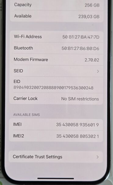 Apple iPhone: IPhone 15 Pro, 256 GB, Natural Titanium, Face ID — 9