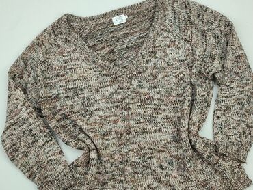 czarne t shirty damskie w serek: Sweter, 4XL (EU 48), condition - Very good