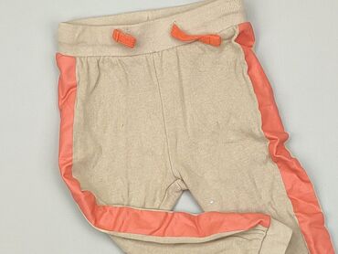 bezowe skorzane legginsy: Spodnie dresowe, So cute, 12-18 m, stan - Dobry