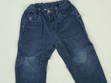 legginsy z cekinami dla dziewczynki: Denim pants, 12-18 months, condition - Good