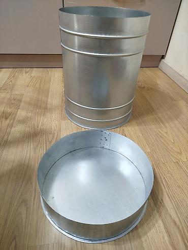 Boçkalar və çəlləklər: Metall qapaqlı qab - Forma və ölçülər: silindrik, diametri 30sm orta — 3