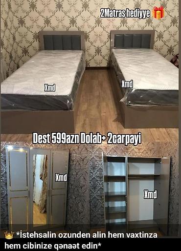 2 təknəfərlik çarpayı, Dolab, Azərbaycan, Yeni