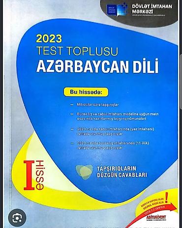 Testlər: Məhsul: 2023 “Test Toplusu – Azərbaycan dili” (DİM), I hissə və II — 2