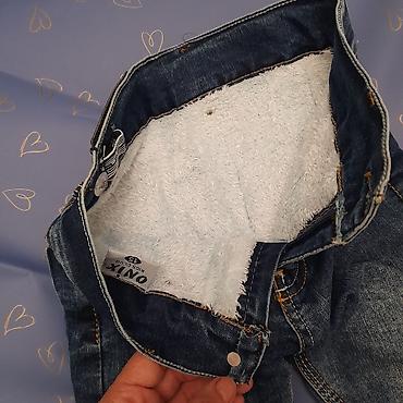 boyfriend şalvar: Uşaq üçün qışlıq jeans şalvar, 12 ay üçün, geyinilməyib - Brend — 5