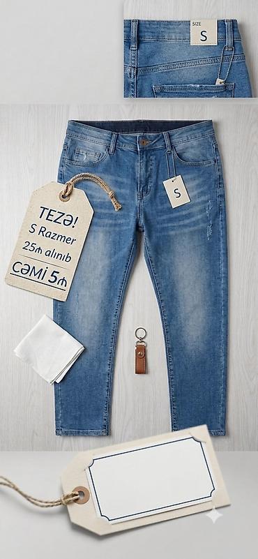 Məhsul: Mavi jeans şalvar - Ölçü: S (etiketdə qeyd olunub) - Model lalafo.az -da Məhsul: Mavi jeans şalvar - Ölçü: S (etiketdə qeyd olunub) - Model