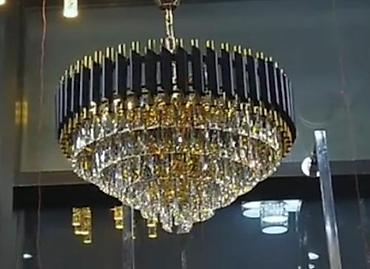 həyət işıqları: Çılçıraq, 10 və daha çox lampa, Xrustal — 1