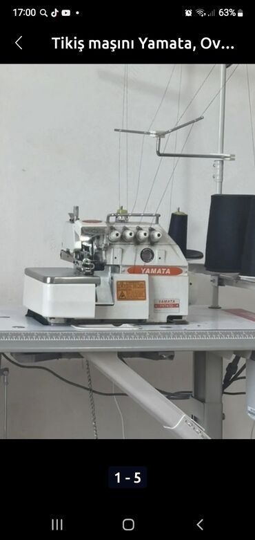 услуга ремонт стиральных машин: Tikiş maşını Yamata, İşlənmiş,Overlok, 4 saplı, Ödənişli çatdırılma