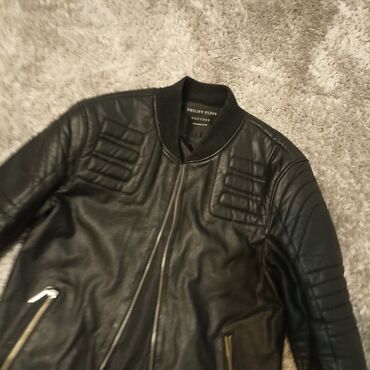 mont jakne proizvodnja: Leather jacket Faux leather, L (EU 52), Philipp Plein, color - Black