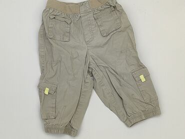 trencz brązowy: Niemowlęce spodnie materiałowe, 3-6 m, 62-68 cm, H&M, stan - Dobry