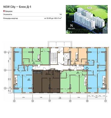 ts group: 3 комнаты, 70 м², Асанбай мкр Элитка, 5 этаж, ПСО (под самоотделку) — 3