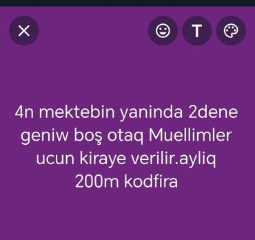 mastaga kiraye: Gence seheri 4n mektebin yaninda