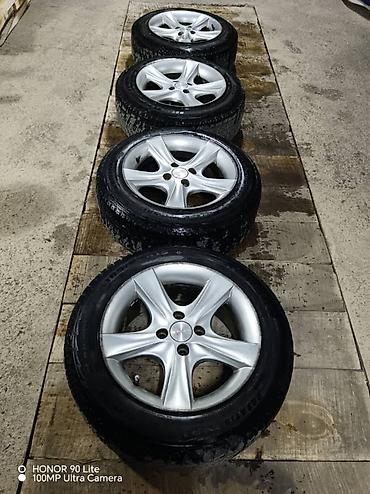 Унаа: Дөңгөлөктөр монтажда 185 / 65 / R 15, Winter stud, Колдонулган, Комплект, Жеңил унаалар, Куйма, тешиктери - 4 — 1