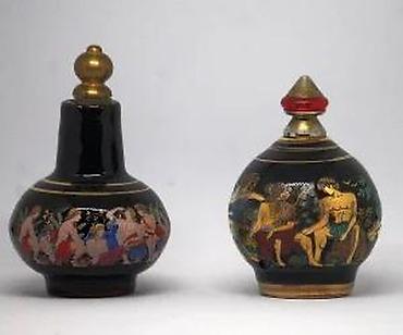 Stare vaze i dekor: MIRISNICE minijaturne grčke keramičke bočice za parfem. Ručna izrada — 9