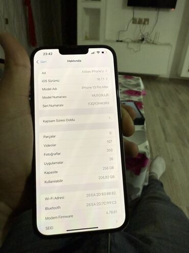Apple iPhone: IPhone 13 Pro Max, 256 GB, Blue Titanium, Face ID, Simsiz şarj, Zəmanət -da lalafo.az — 9 Apple iPhone: IPhone 13 Pro Max, 256 GB, Blue Titanium, Face ID, Simsiz şarj, Zəmanət — 9