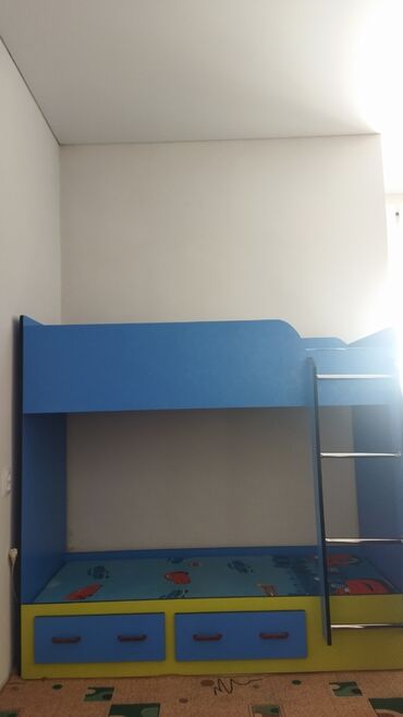 спалний мебел: Детский гарнитур, цвет - Синий, Б/у