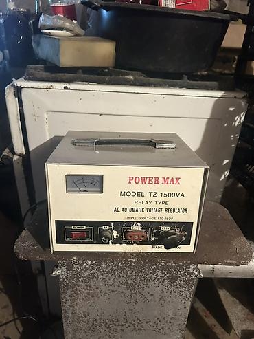 Ремонт и строительство: POWER MAX avtomatik gərginlik tənzimləyicisi (AVR) - Model: TZ-1500VA — 1