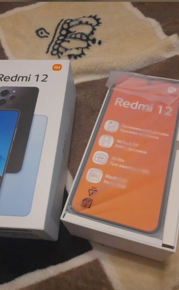 Redmi: Redmi, Redmi 12, Новый, 128 ГБ, цвет - Черный, 2 SIM