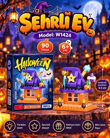 stitch oyuncaq: LELEBROTHER Halloween Mini Blok Dəsti – Model: W1424 6 fərqli model — 5