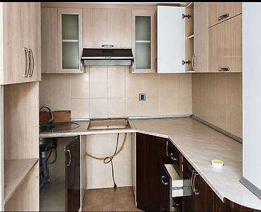 Mətbəx mebel dəsti – künc yerləşimli - Plan: L‑şəkilli künc