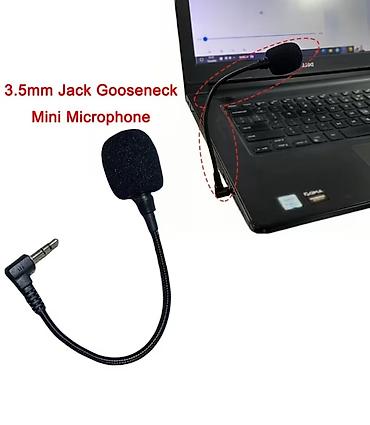 мини микрафон: Мини-микрофон с гибкой гусиной шеей (gooseneck) и разъёмом 3,5 мм - — 2