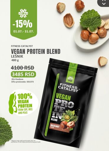 filter pumpa za bazen intex model 604: Fitness Catalyst veganski proteinski blend sa ukusom lešnika