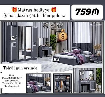 ali bebe mobilya: Yataq desti rəng seçimi var — 1