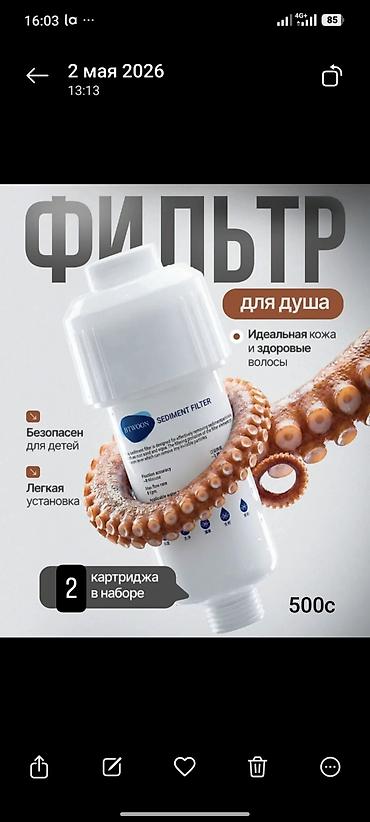 душ для дома: Фильтр для воды на душевую Лейку, самовывоз жм Красный Строитель — 1