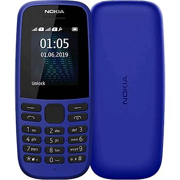 nokia 105 2018: Nokia 105 4G, < 2 GB Memory Capacity, rəng - Göy, Düyməli — 1