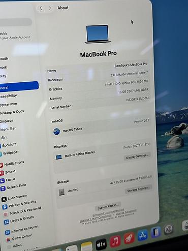 Ноутбуки Apple (MacBook): • MacBook Pro 16 2019 • Intel Core i7 6 CPU • 16GB RAM • 512GB SSD • — 3