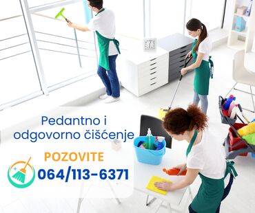Usluge u domaćinstvu: Pedantno i odgovorno čišćenje, čistim poslovne prostore, stambene