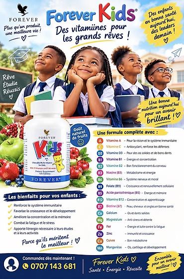 uşaq saç: Forever Kids – Uşaqlar üçün çeynənən multivitamin Məhsulun təsviri: - — 1