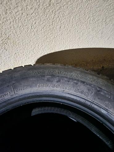 Шиналар жана дисктер: Шиналар 185 / 60 / R 15, Кыш, Колдонулган, Комплект, Жеңил унаалар, Жапония, Bridgestone — 2