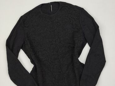 czarne bluzki damskie z długim rękawem: Blouse, M (EU 38), condition - Perfect
