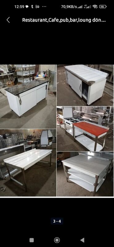 Digər restoran, kafe avadanlığı: Restoran, kafe, pub, bar və lounge məkanları üçün paslanmayan poladdan — 2