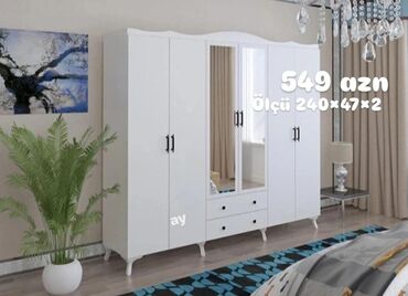 стеллаж баку: *6 qapılı dolab* Yeni sifarisle hazirlanir ✔️ istenilen reng secimi