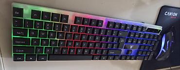 Su qiymətinə !!! RGB işıqlanmaya malik tam ölçülü oyun klaviaturası və — 4