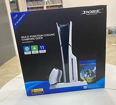 playstation 4 slin: DOOBE Multi-Function Cooling Charging Dock – PS5/NEW PS5 üçün — 1