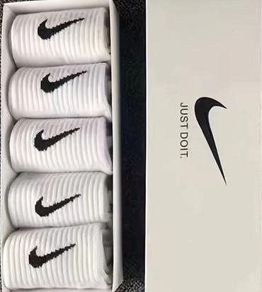 🧦 Спортивные носки Nike — стиль + комфорт Белые высокие носки в