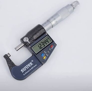 Mikrometrlər: Elektron mikrometr.Model SYATEK. Ölçmə imkanı :00-25 mm Tamamilə — 1