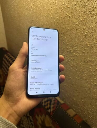 telefonlar yeni: Xiaomi Redmi Note 12, 128 GB, rəng - Qara, 
 Zəmanət, Qırıq, Sensor