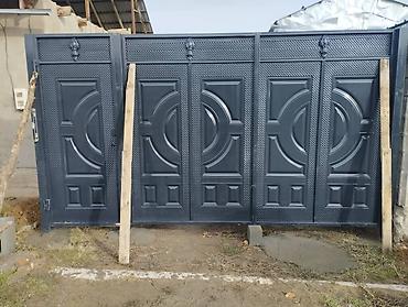 Откатные ворота: Ворота Ворота Распашные, Штампованный Кыргыз оймо баардык турун — 2