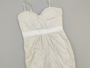 biało złota sukienki na wesele: Sukienka, M, stan - Dobry