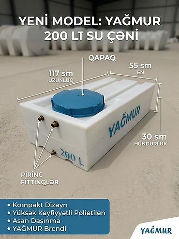 набор инструментов в баку: YAĞMUR su çənləri💦 📄Yazılı Zəmanət 🚚Pulsuz Çatdırılma 💦20tona qədər — 2
