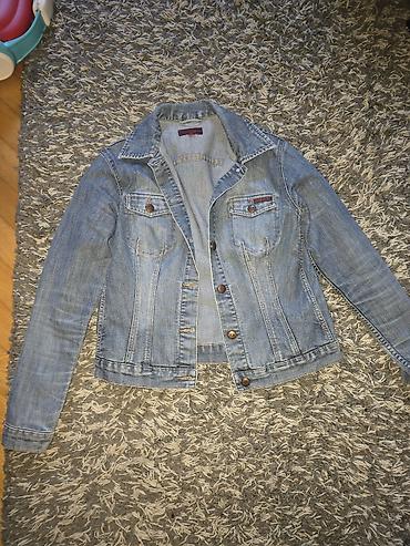 mango bluze: Ženska teksas jakna klasičnog kroja. - Materijal: svetli denim — 1